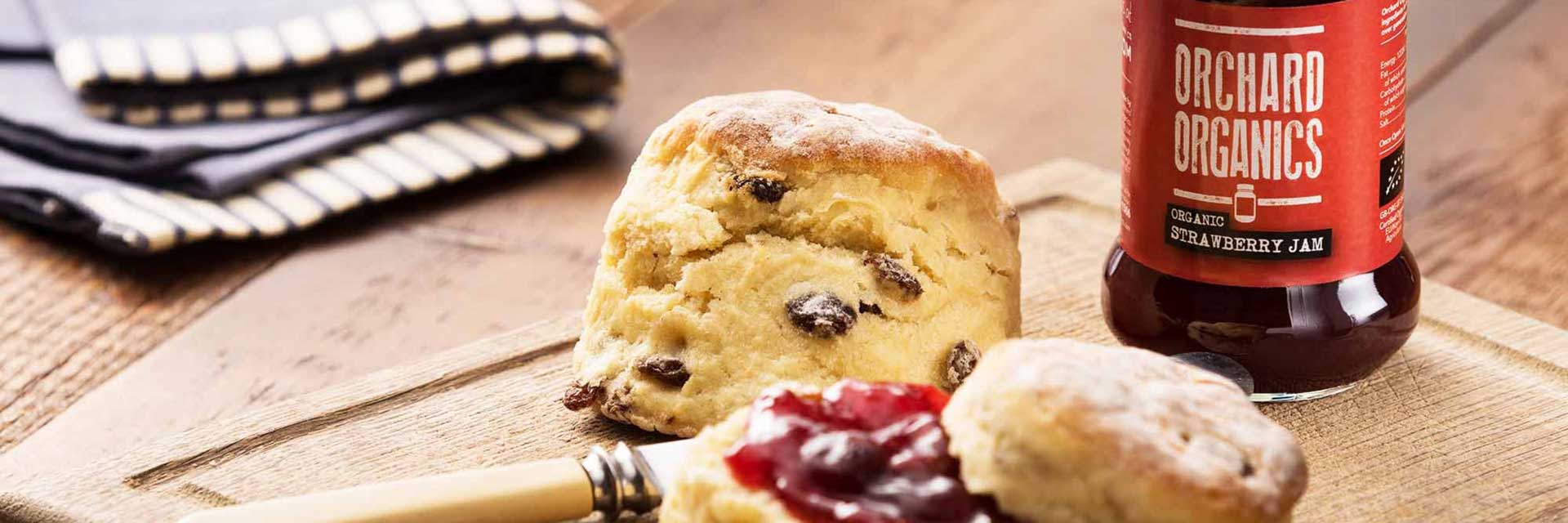 Jam scone